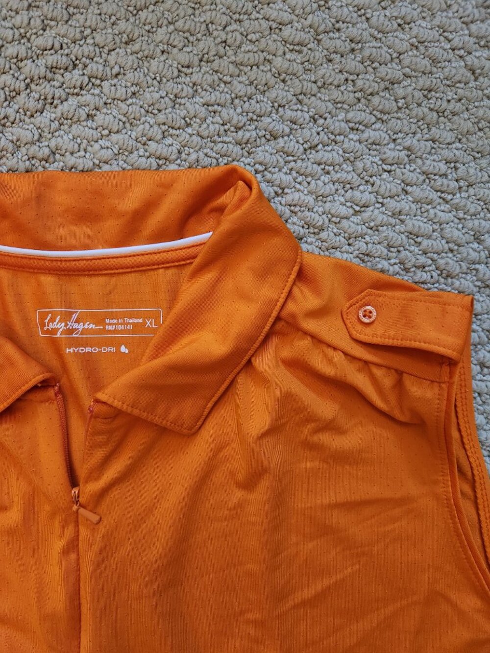 Lady Hagan Orange Golf Shirt - Picture 2 of 3